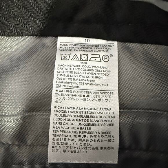Banana Republic Ryan Straight Ankle Pant, Gray, 10 - Picture 7 of 7